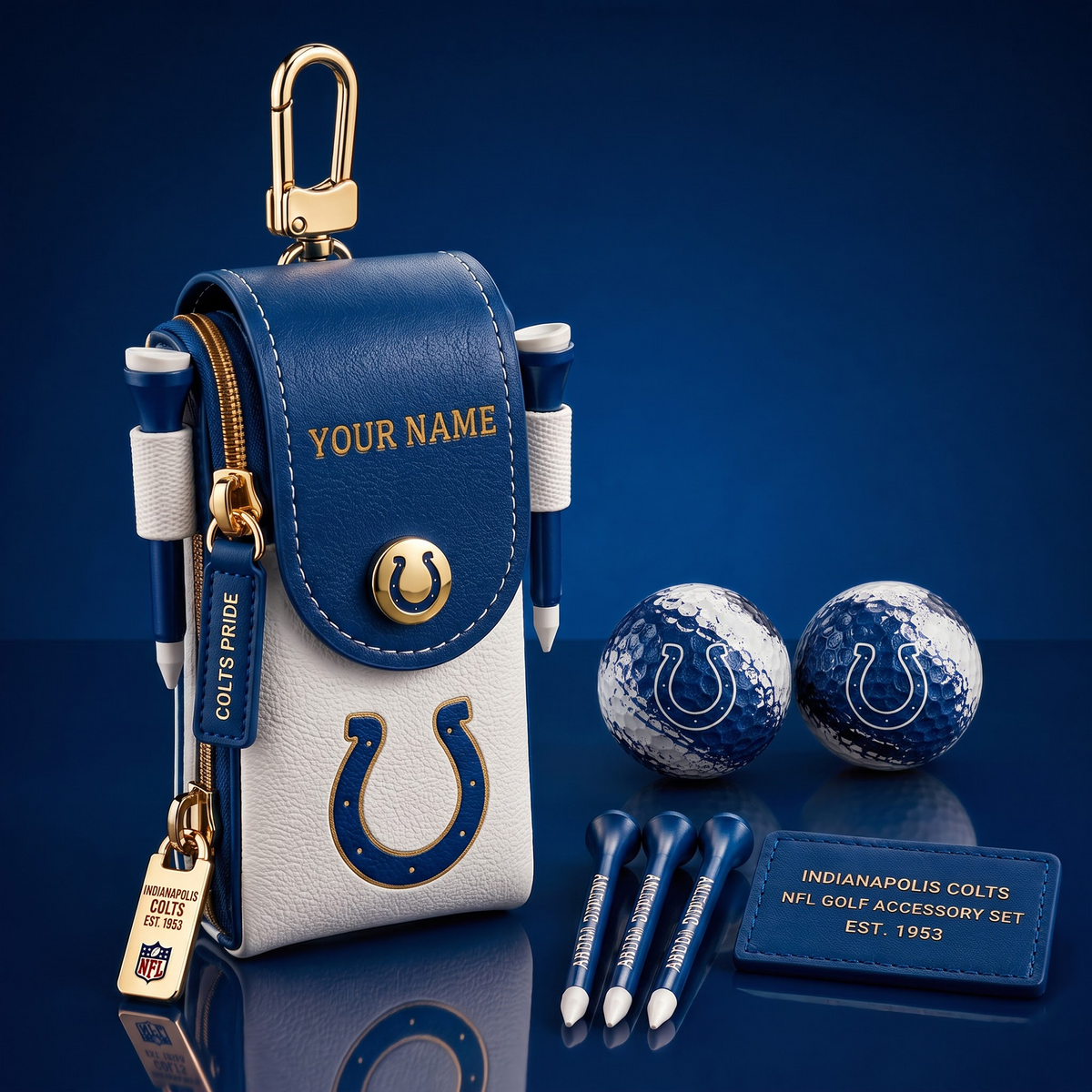 IND X Exclusive Custom NFL Fan Golf Essentials 1808 NAK NHT