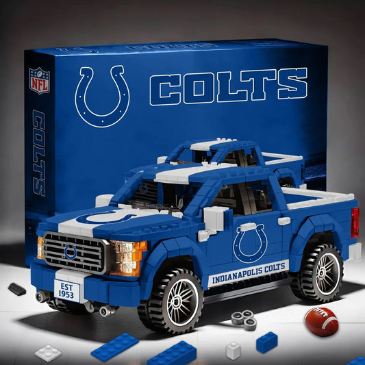 IND X NFL 3D Racing Truck Model Building Block Set NDT NHM