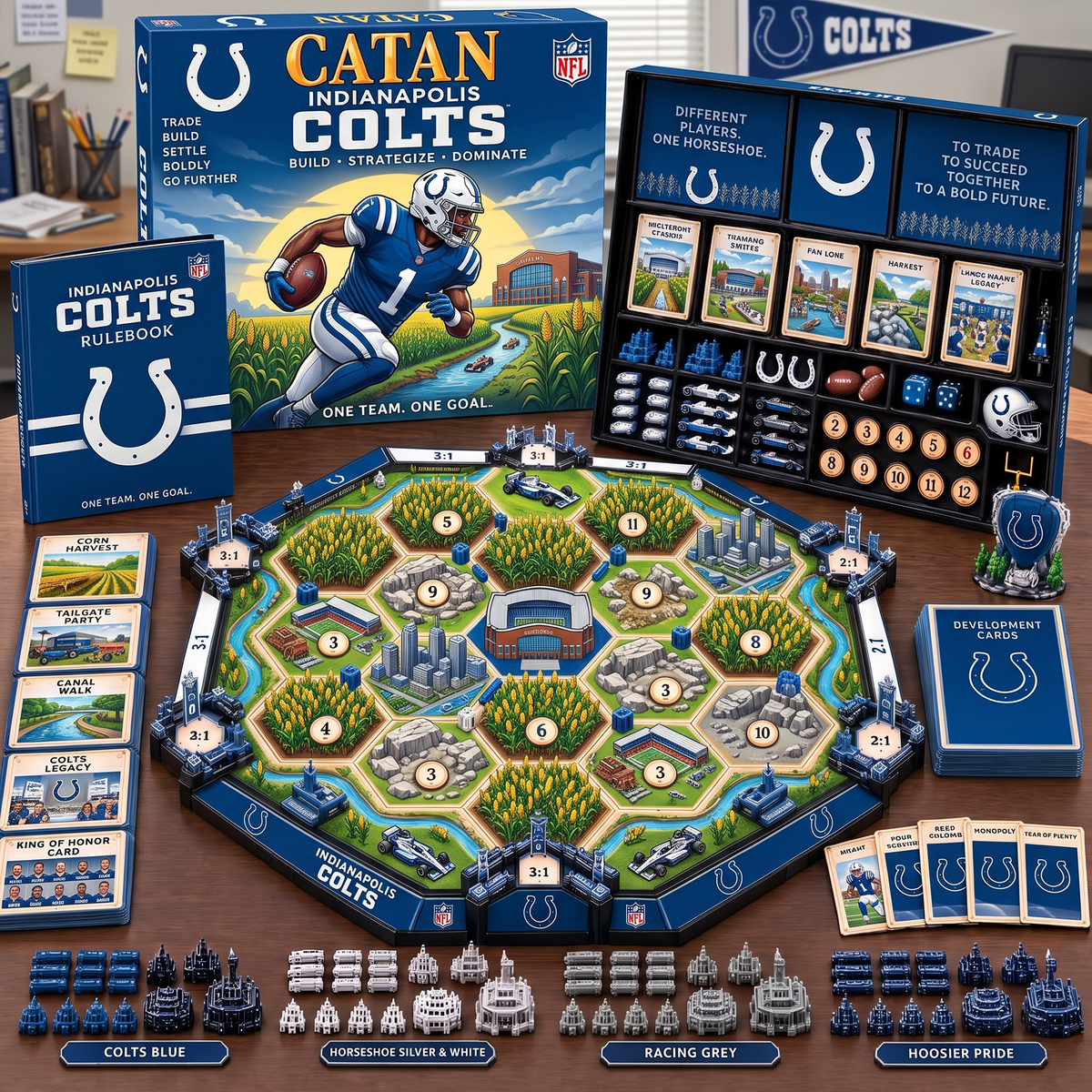 IND X NFL Premium Strategy Board Game