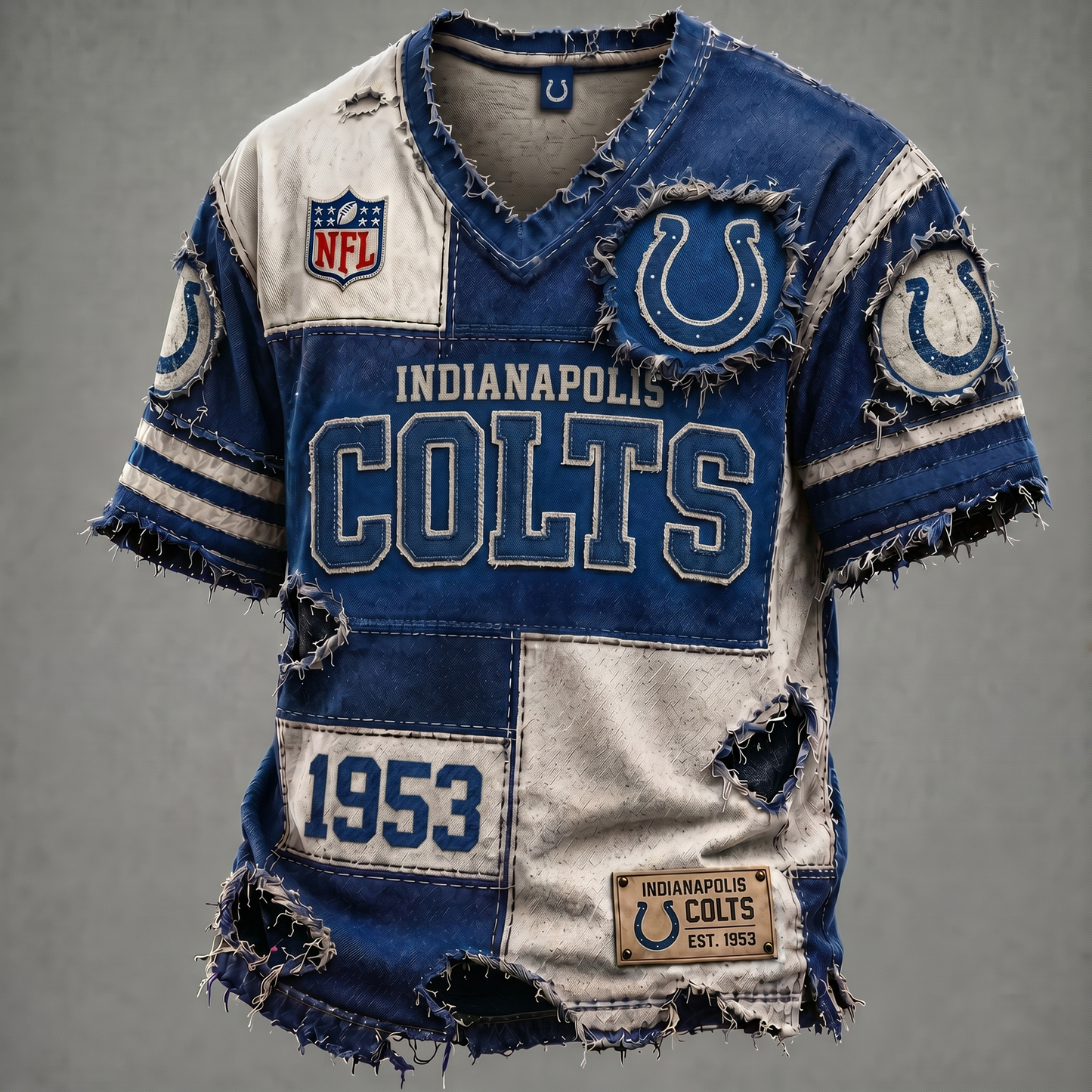IND X NFL Premium V-Neck T-shirt Gift For Fans 0106