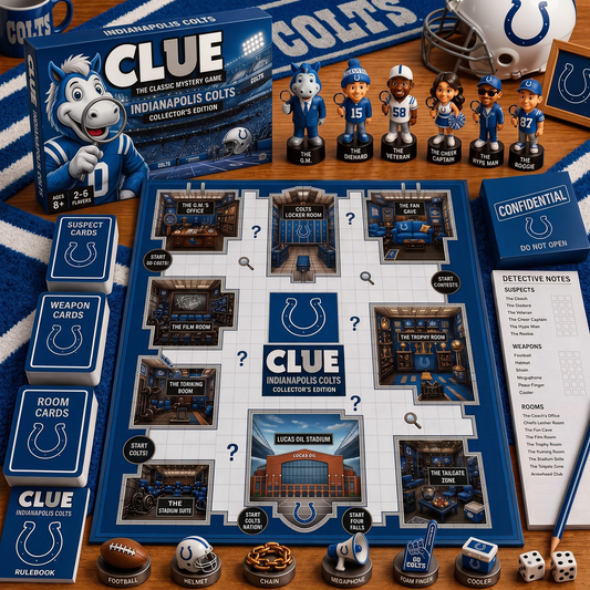 IND X PREMIUM NFL FOOTBALL CLUE – Ultimate Fan Mystery Game Set