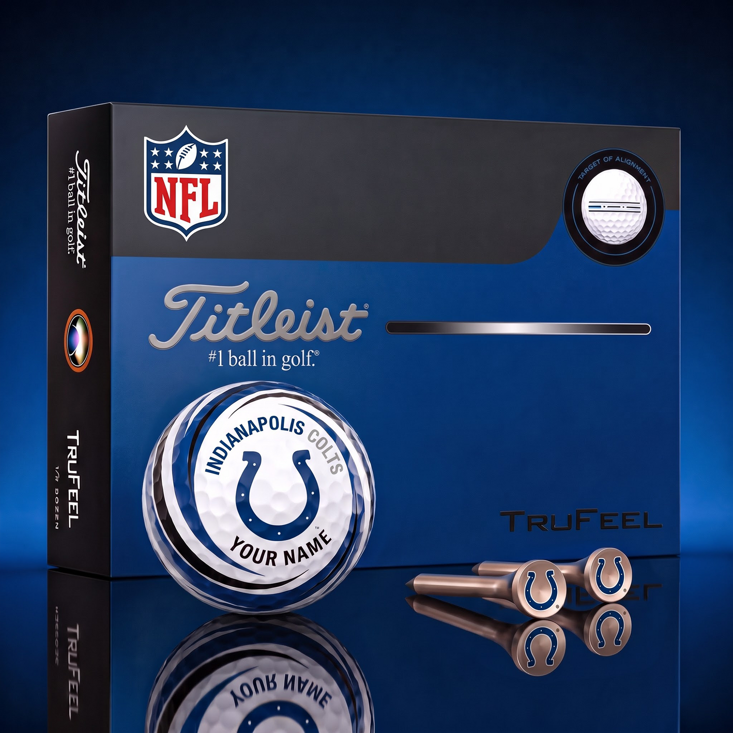 IND X SIGNATURE NFL DELUXE PERSONALIZED GOLF BALL SET – PREMIUM EDITION
