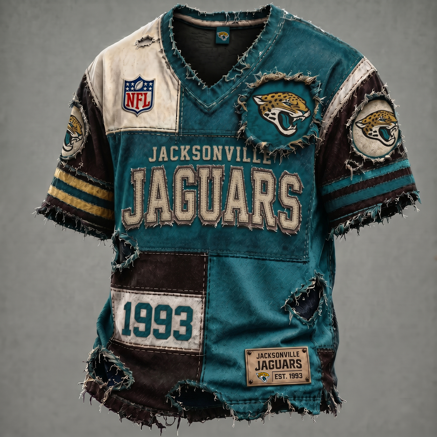 JAC X NFL Premium V-Neck T-shirt Gift For Fans 0106