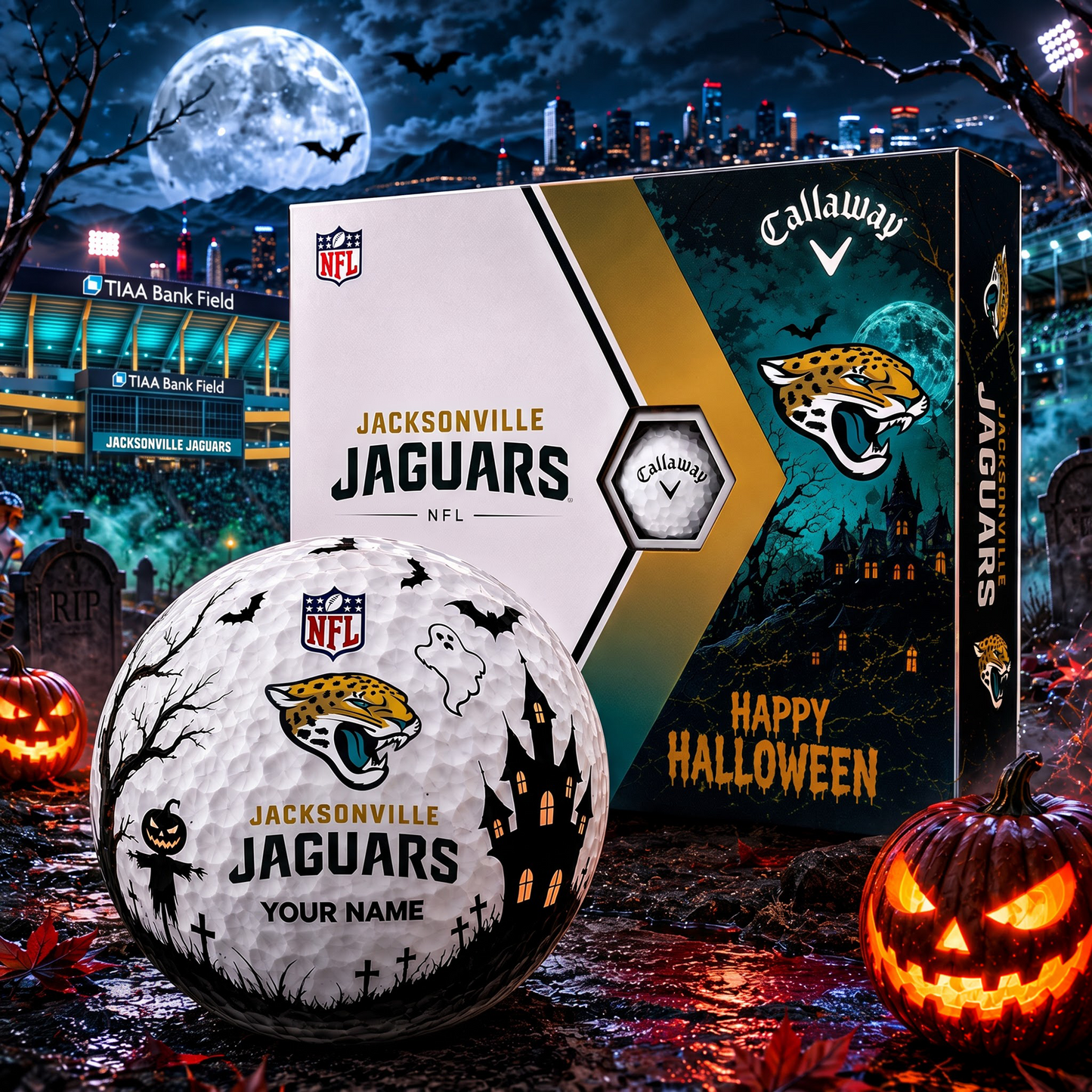 JAC X Premium NFL Halloween Golf Ball Limited Edition V2 1208