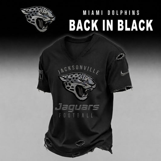 JJ x NFL Back In Black V-neck Shirt 290626