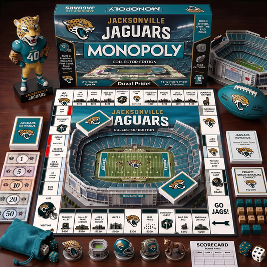JJ_MONOPOLY NFL DELUXE SPORTS BOARD GAME PREMIUM COLLECTOR EDITION