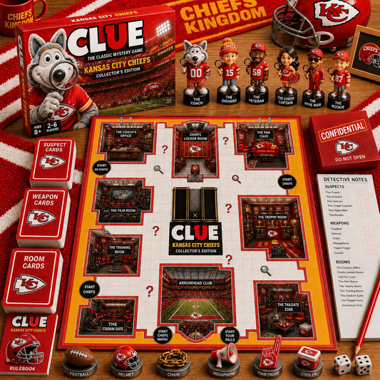 KC X PREMIUM NFL FOOTBALL CLUE – Ultimate Fan Mystery Game Set