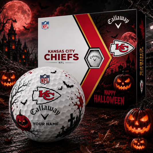 KC X Premium NFL Halloween Golf Ball Limited Edition