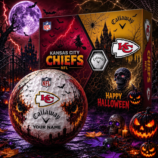 KC X Premium NFL Halloween Golf Ball Limited Edition V2