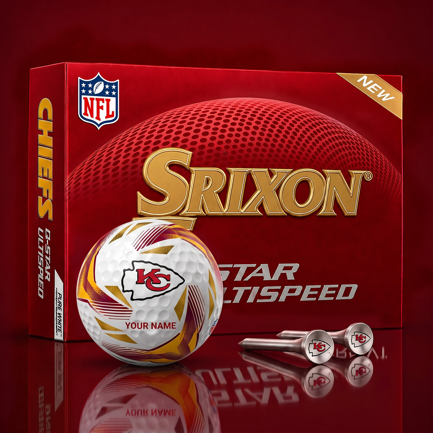 KCC_NFL Football Fan Signature Golf Ball Set  Personalized Edition