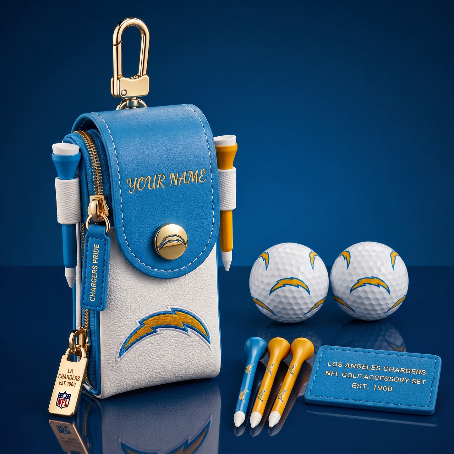 LAC X Exclusive Custom NFL Fan Golf Essentials 1808 NAK NHT