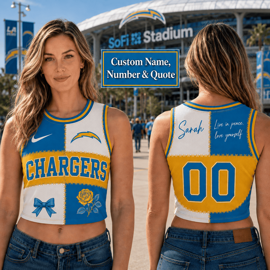 LAC x NFL Premium Women Croptop Tank Top