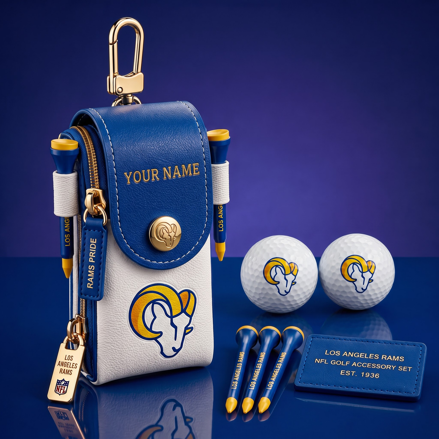LAR X Exclusive Custom NFL Fan Golf Essentials 1808 NAK NHT