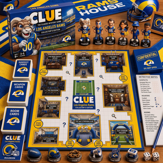 LAR X PREMIUM NFL FOOTBALL CLUE – Ultimate Fan Mystery Game Set