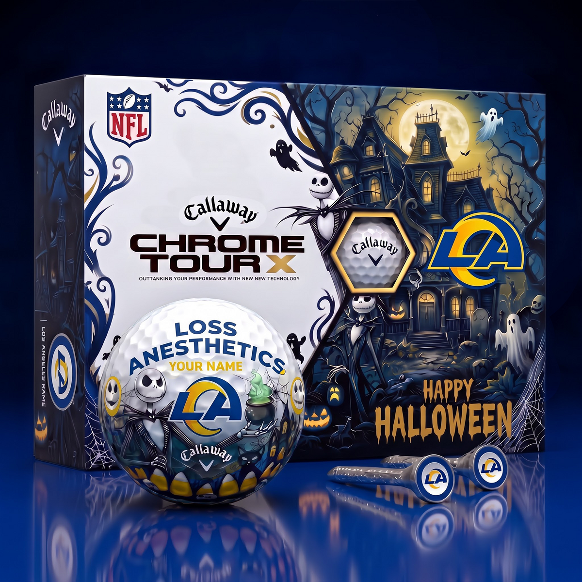 LAR x NFL Halloween Horror Golf Ball Set – Personalized Edition