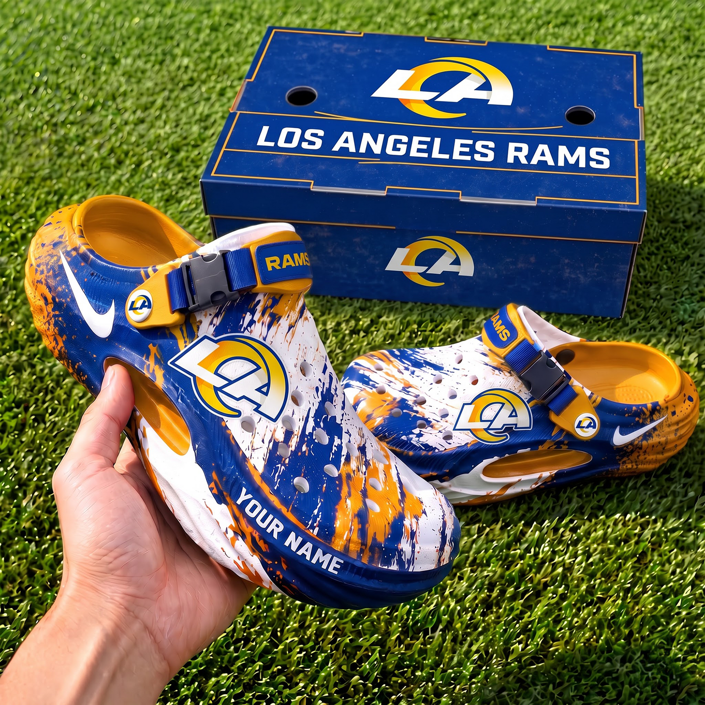 LAR_NFL Summer Slippers for Men