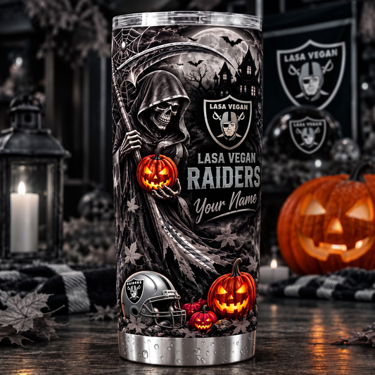 LV X NFL Halloween Horror Tumbler – Personalized Your Name Edition