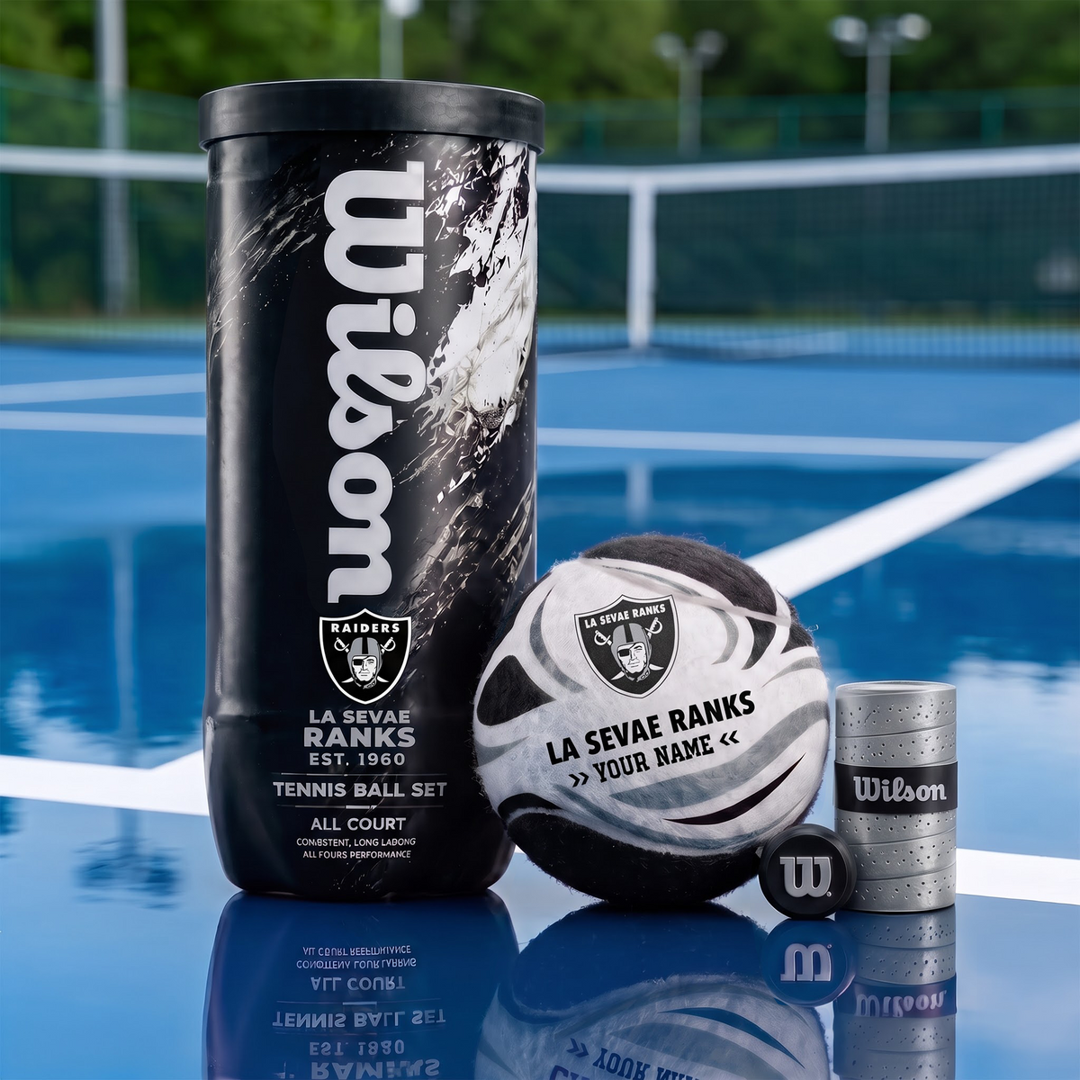 LV X PREMIUM NFL EXCLUSIVE PERSONALIZED TENNIS BALL SET
