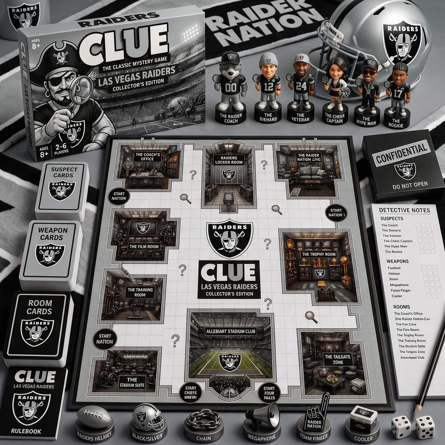 LV X PREMIUM NFL FOOTBALL CLUE – Ultimate Fan Mystery Game Set