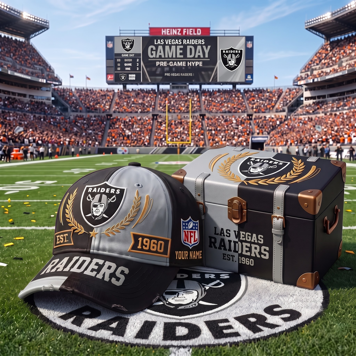 LV X Premium NFL Fan Cap & Collector Box Set – Custom Name Edition