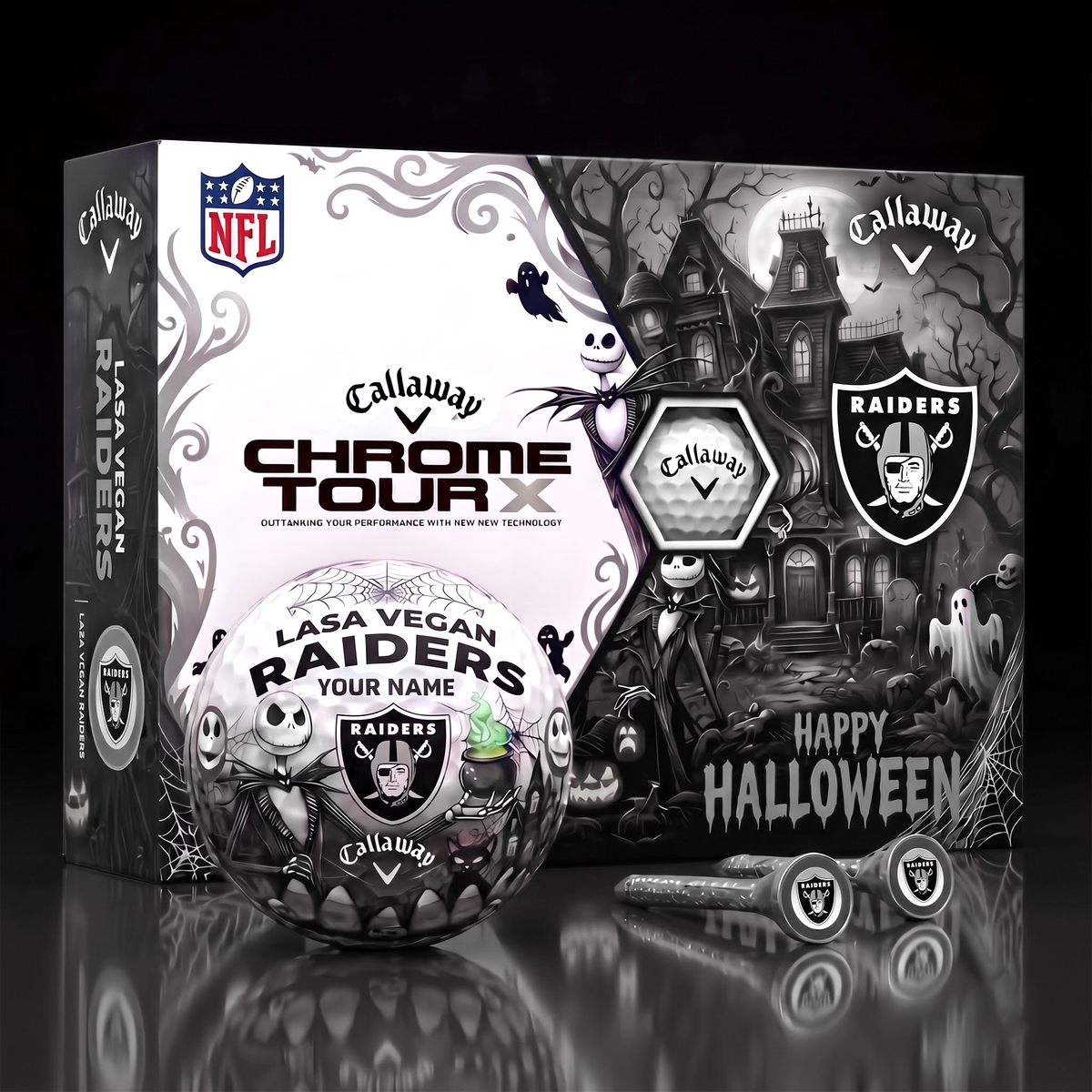 LVR x NFL Halloween Horror Golf Ball Set – Personalized Edition