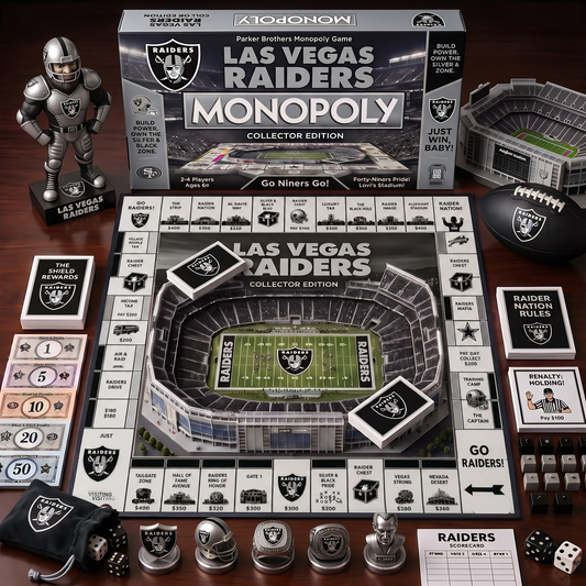 LVR_MONOPOLY NFL DELUXE SPORTS BOARD GAME PREMIUM COLLECTOR EDITION