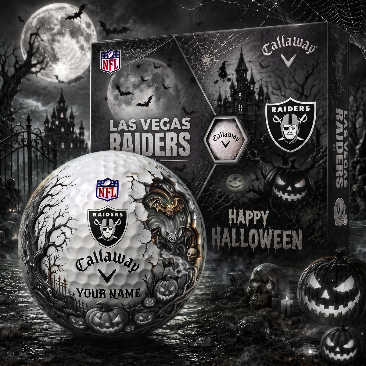 LVR_Premium NFL Halloween Golf Ball Limited Edition V4