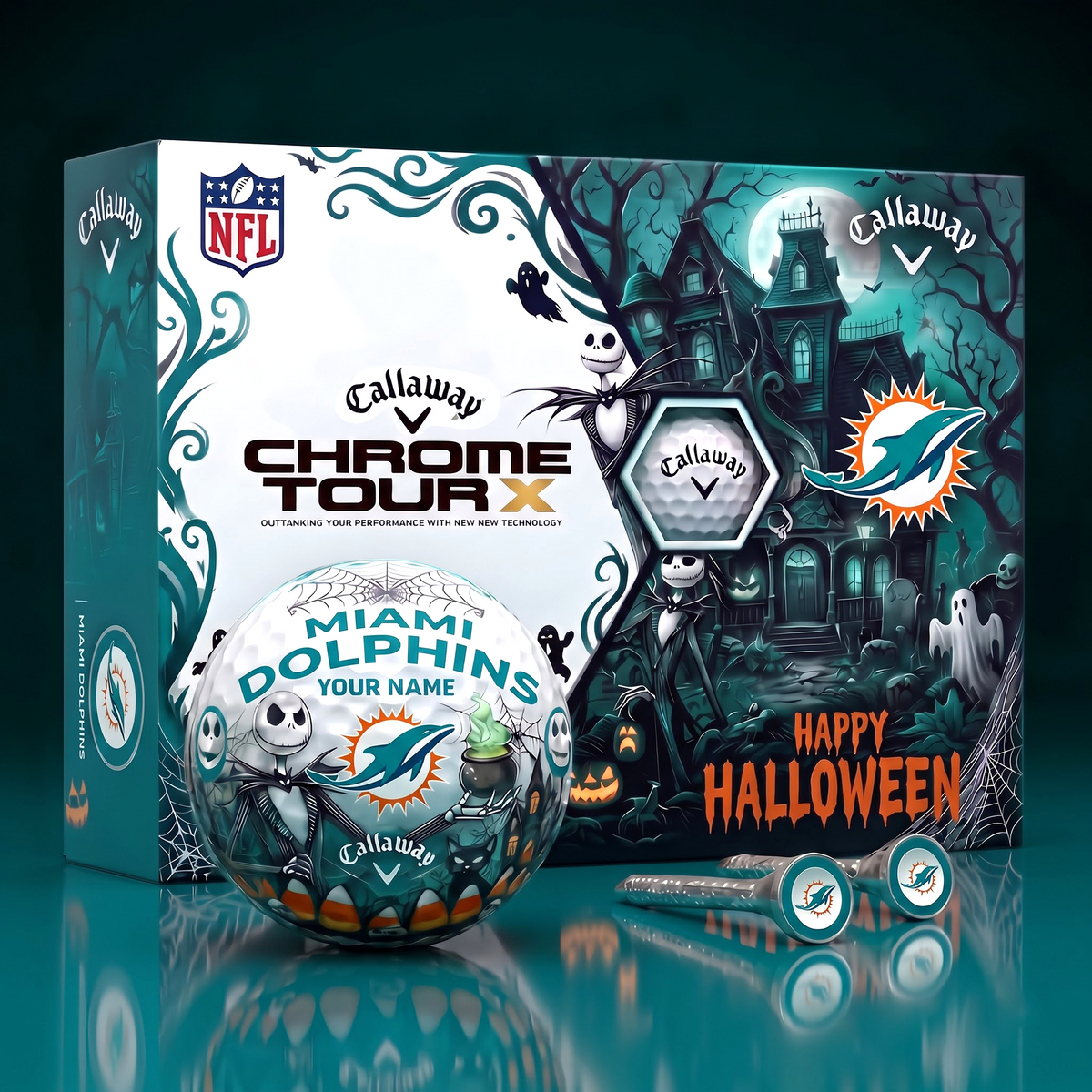 MD x NFL Halloween Horror Golf Ball Set – Personalized Edition