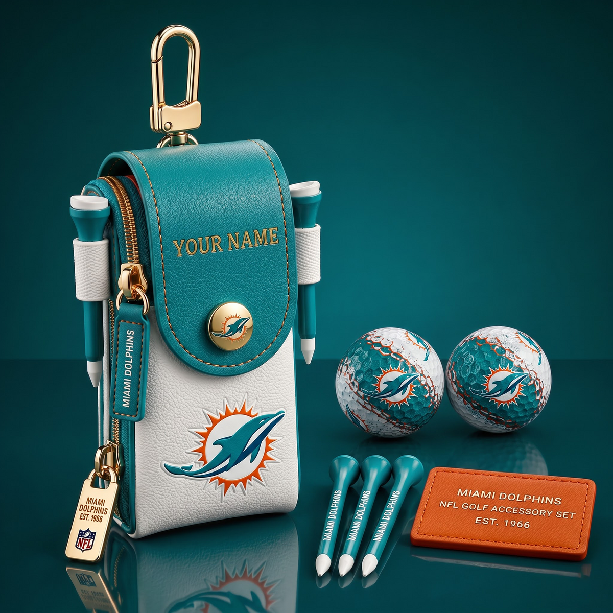 MIA X Exclusive Custom NFL Fan Golf Essentials 1808 NAK NHT