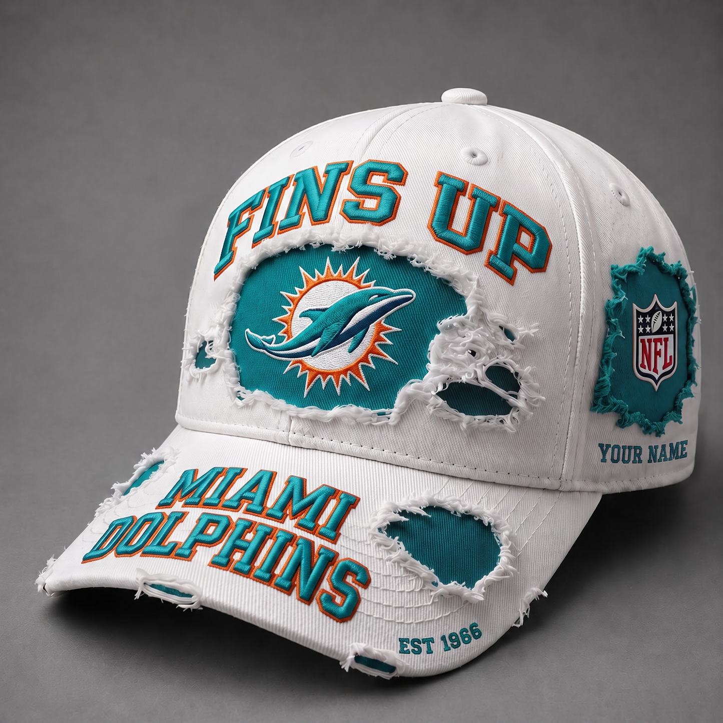 MIA X NFL PREMIUM PERSONALIZED CAP FOR GAME DAY