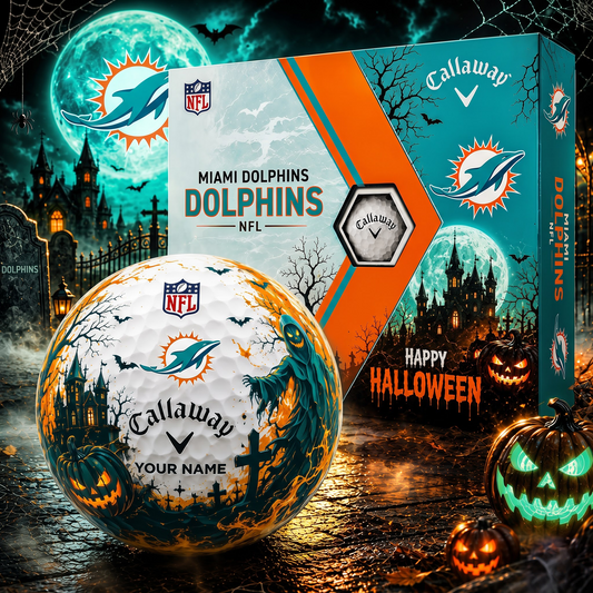 MIA X Premium NFL Halloween Golf Ball Limited Edition V3