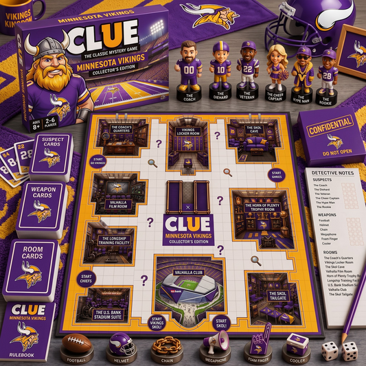 MIN X PREMIUM NFL FOOTBALL CLUE – Ultimate Fan Mystery Game Set