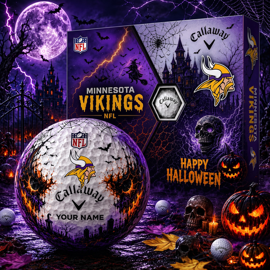 MIN X Premium NFL Halloween Golf Ball Limited Edition V2