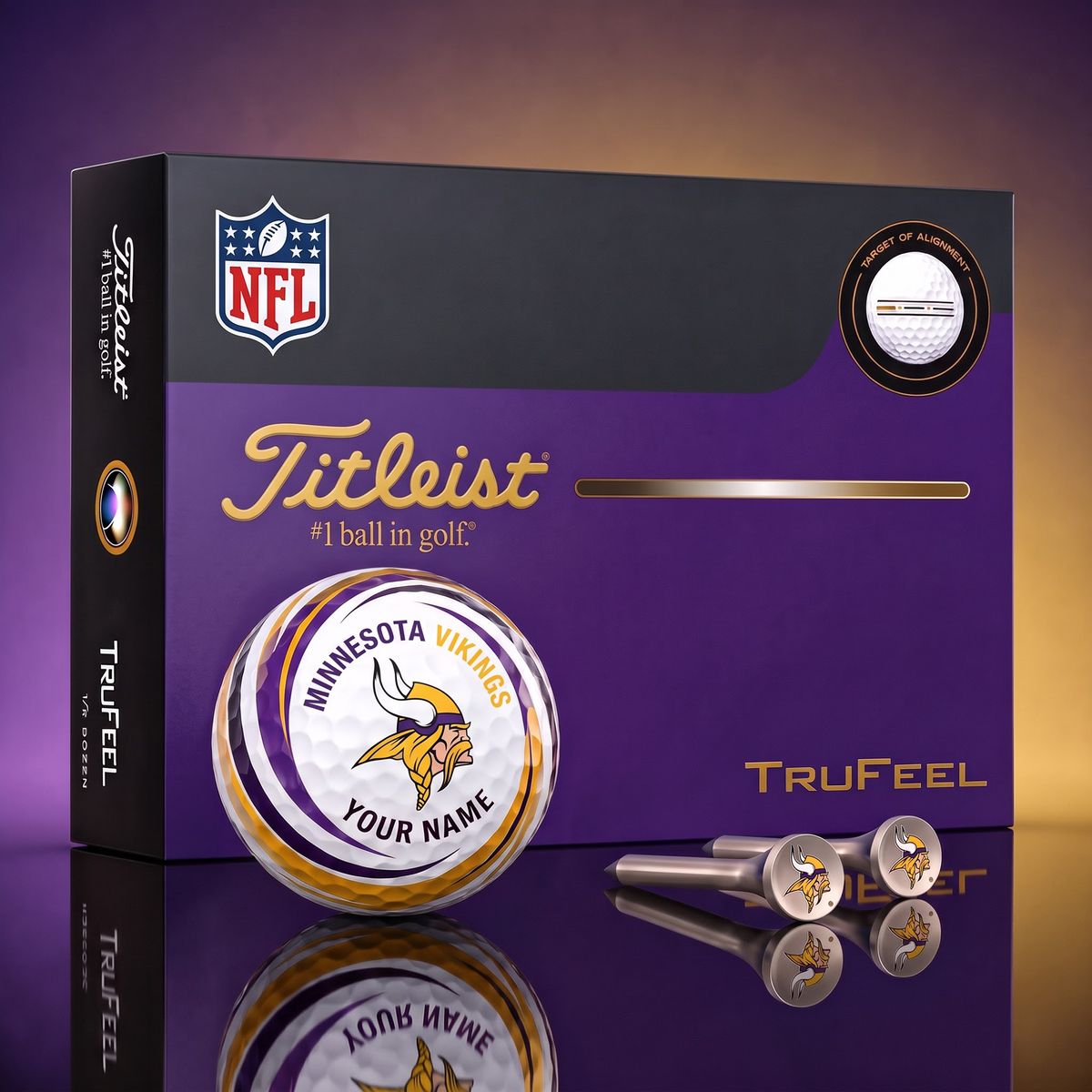 MIN X SIGNATURE NFL DELUXE PERSONALIZED GOLF BALL SET – PREMIUM EDITION