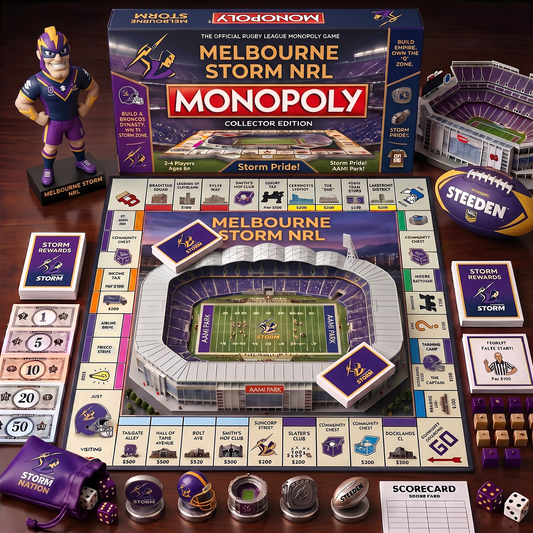 MS_MONOPOLY NRL DELUXE SPORTS BOARD GAME PREMIUM COLLECTOR EDITION