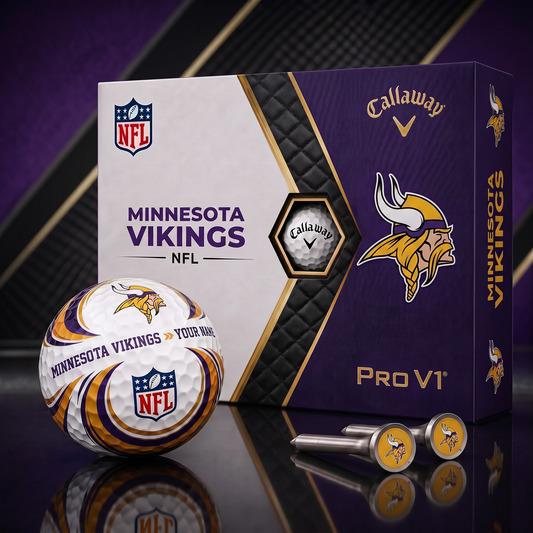 MV_PREMIUM NFL PERSONALIZED PRO V2 GOLF BALL SET COLLECTOR EDITION 1808