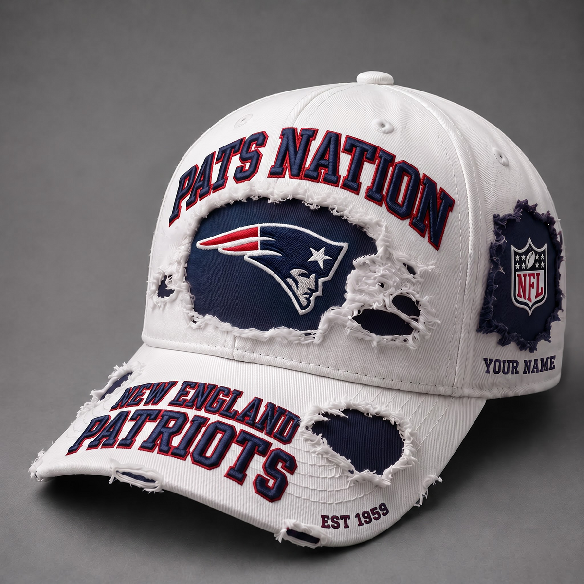 NE X NFL PREMIUM PERSONALIZED CAP FOR GAME DAY
