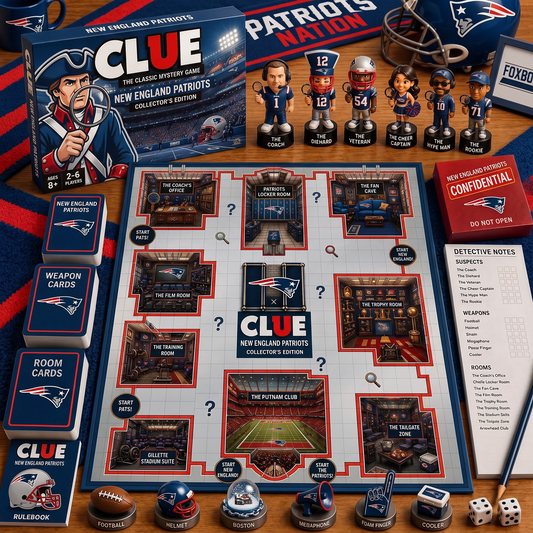 NE X PREMIUM NFL FOOTBALL CLUE – Ultimate Fan Mystery Game Set