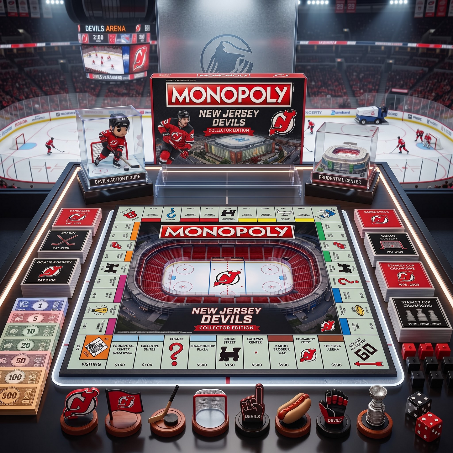 NJD_PREMIUM MONOPOLY NHL COLLECTOR’S EDITION BOARD GAME