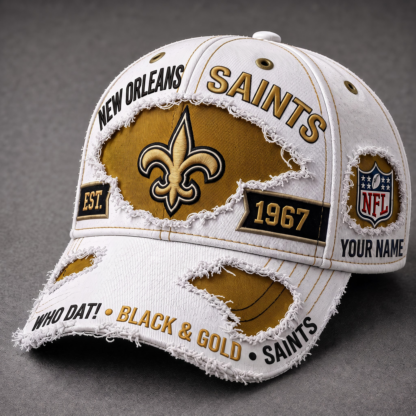 NO X Premium NFL Classic Distressed Snapback Cap