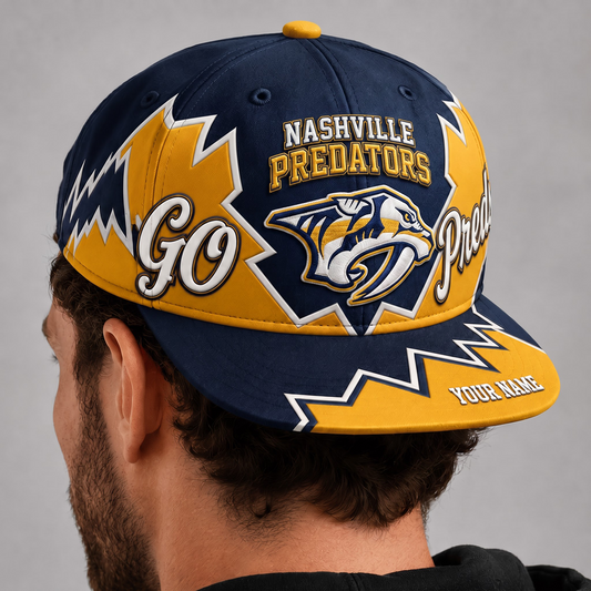 NSH X NHL Premium Snapback CapPersonalized Gift For Fan Hockey Men Women