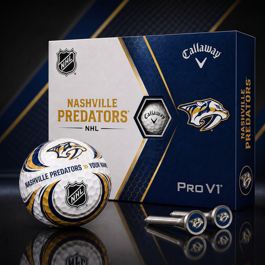 NSH X PREMIUM NHL PERSONALIZED PRO V1 GOLF BALL SET COLLECTOR EDITION