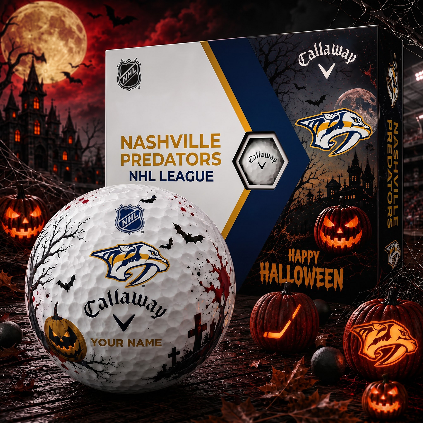 NSH X Premium NHL Halloween Golf Ball Limited Edition