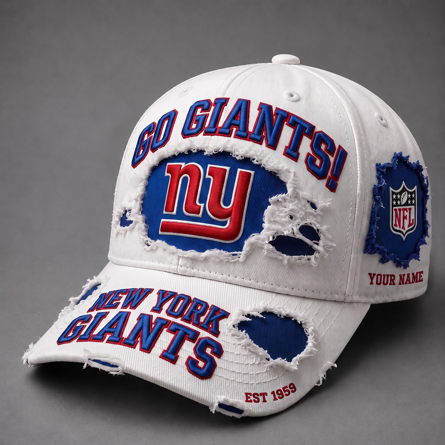 NYG X NFL PREMIUM PERSONALIZED CAP FOR GAME DAY