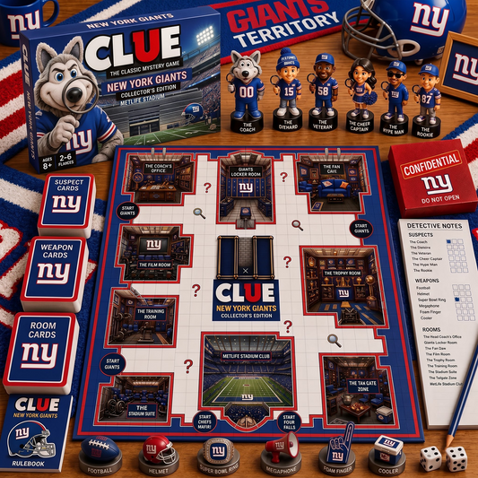 NYG X PREMIUM NFL FOOTBALL CLUE – Ultimate Fan Mystery Game Set