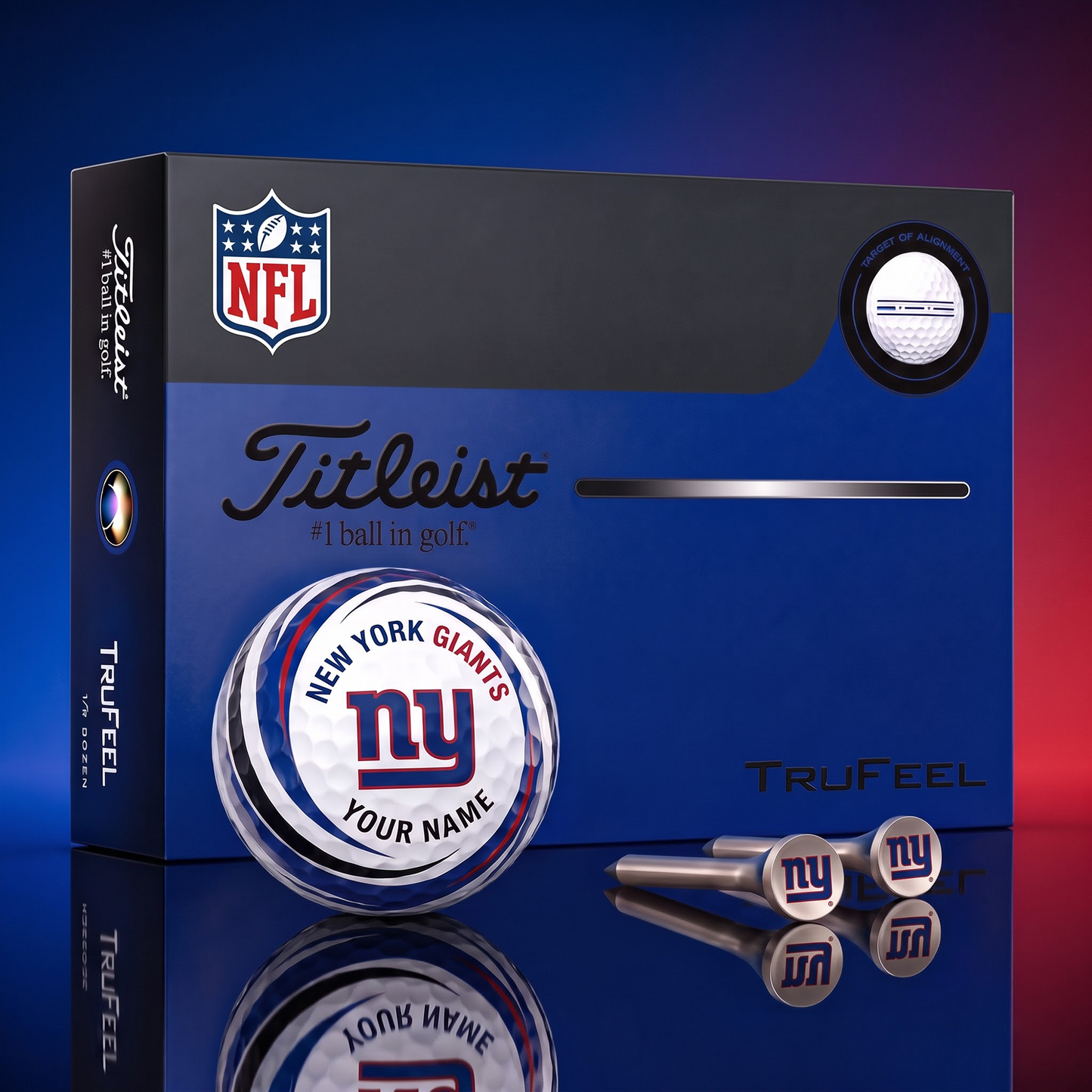 NYG X SIGNATURE NFL DELUXE PERSONALIZED GOLF BALL SET – PREMIUM EDITION