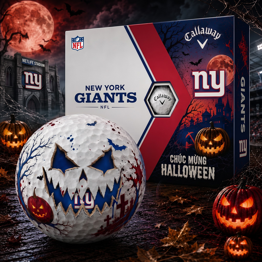 NYG_NFL Monster Skull Halloween Golf Balls Gift Box 1808