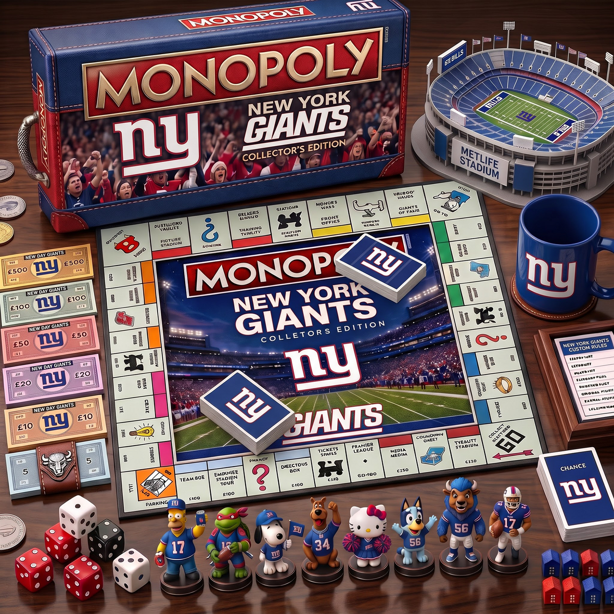 NYG_PREMIUM MONOPOLY NFL COLLECTOR’S EDITION BOARD GAME