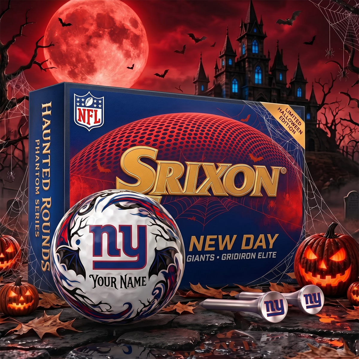 NYG_Premium NFL Halloween Golf Ball Limited Edition