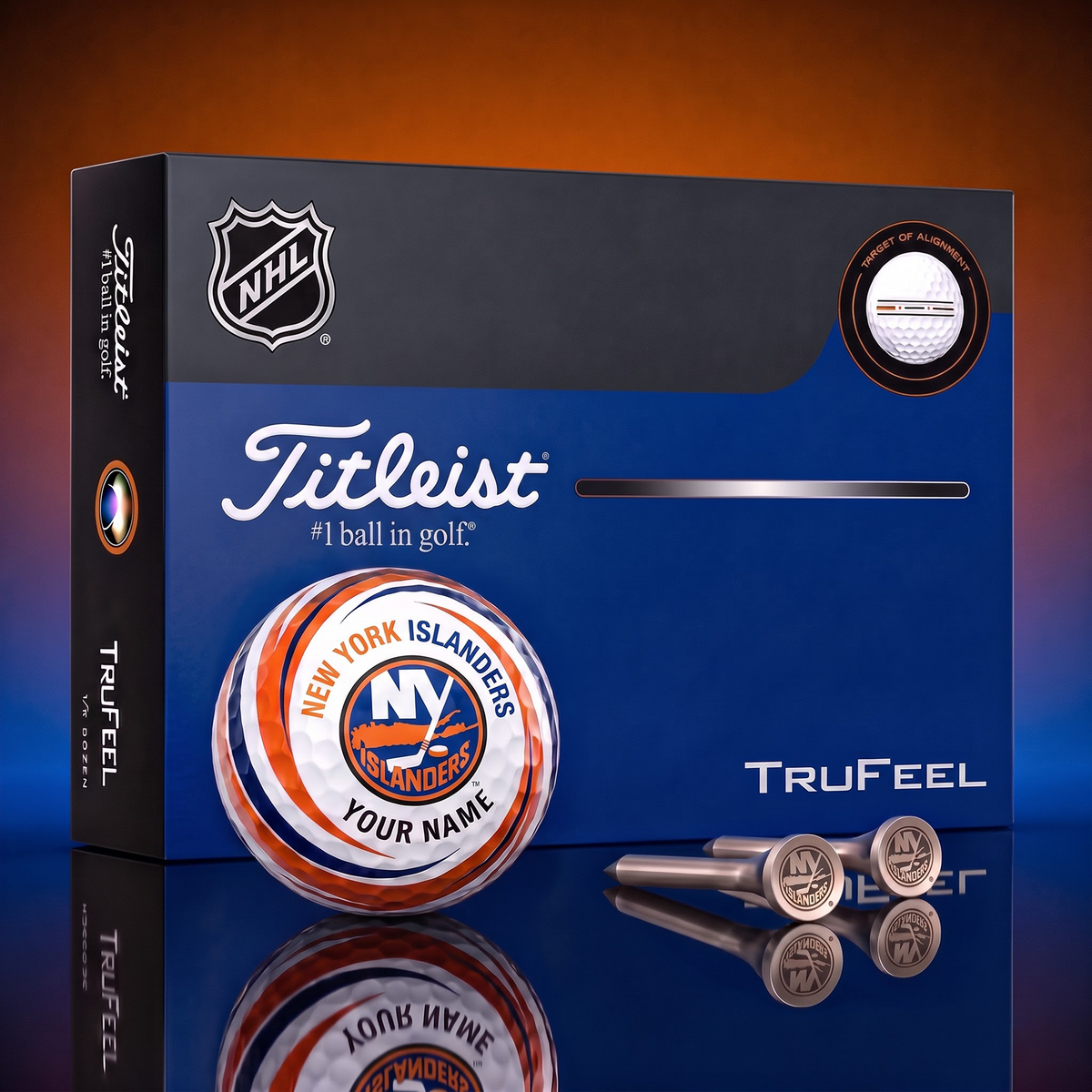 NYI X SIGNATURE NHL DELUXE PERSONALIZED GOLF BALL SET – PREMIUM EDITION